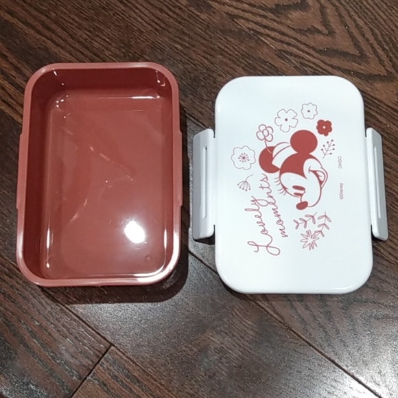 Disney Minnie Mouse Mickey Snap Lock Lunch Snack Food Container Microwave - Picture 7 of 13
